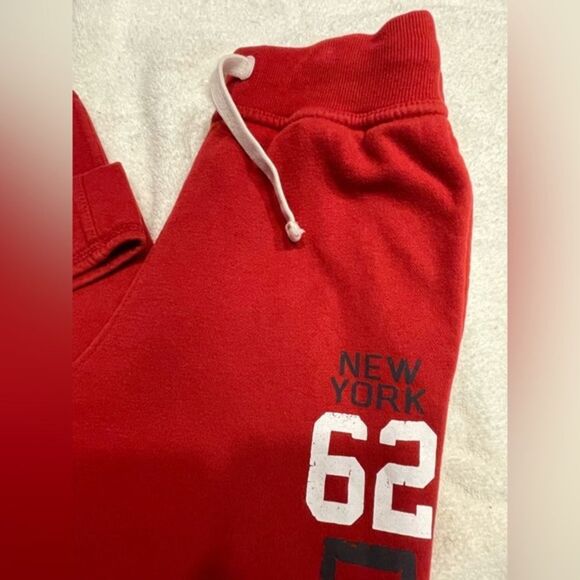 Medium 10/12 Urban Pipeline red fleece 2-pocket pull on athletic pants bottoms - Picture 2 of 12